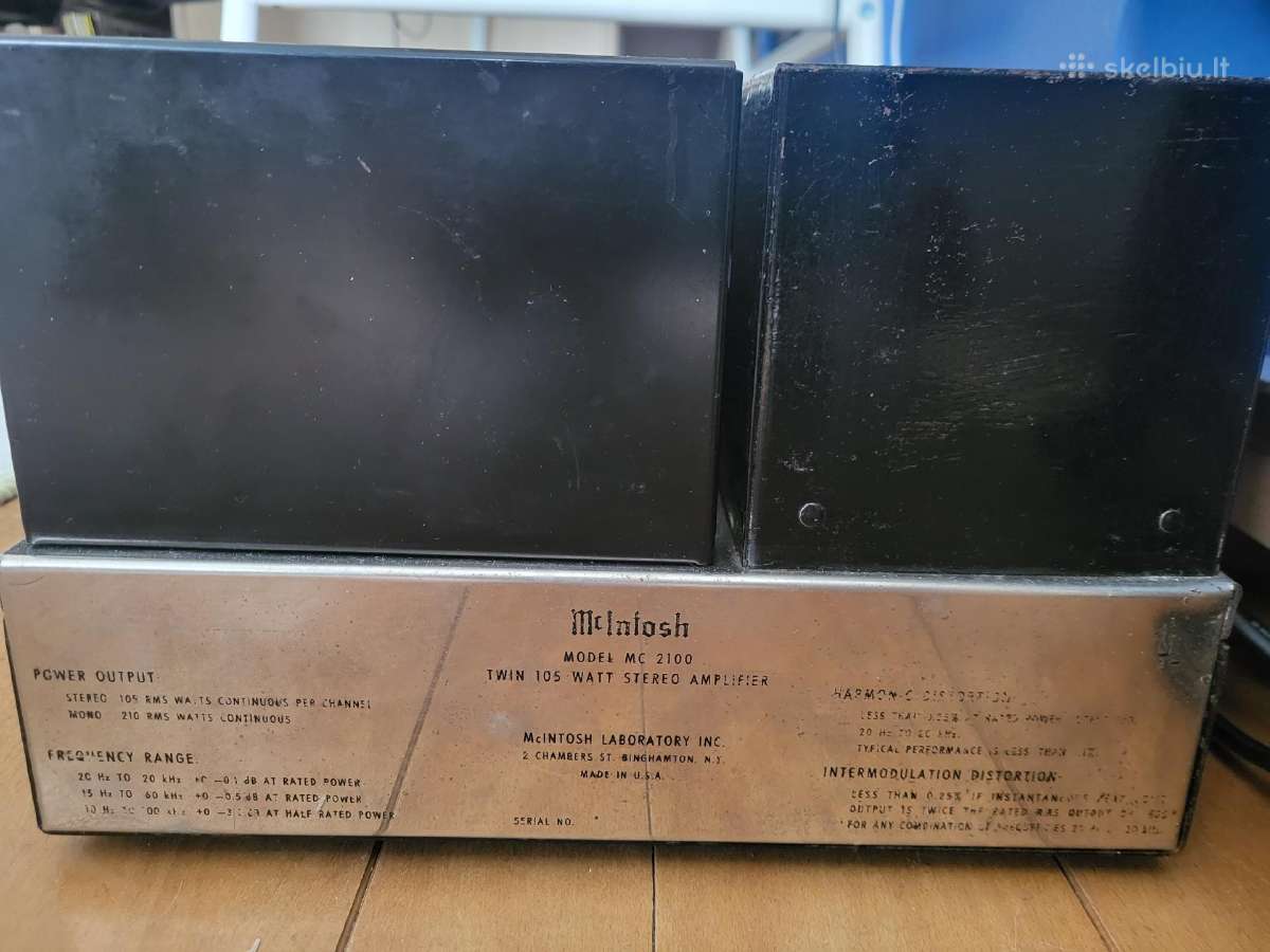 Mcintosh Mc2100 galinis stiprintuvas - nuotraukos Nr. 3