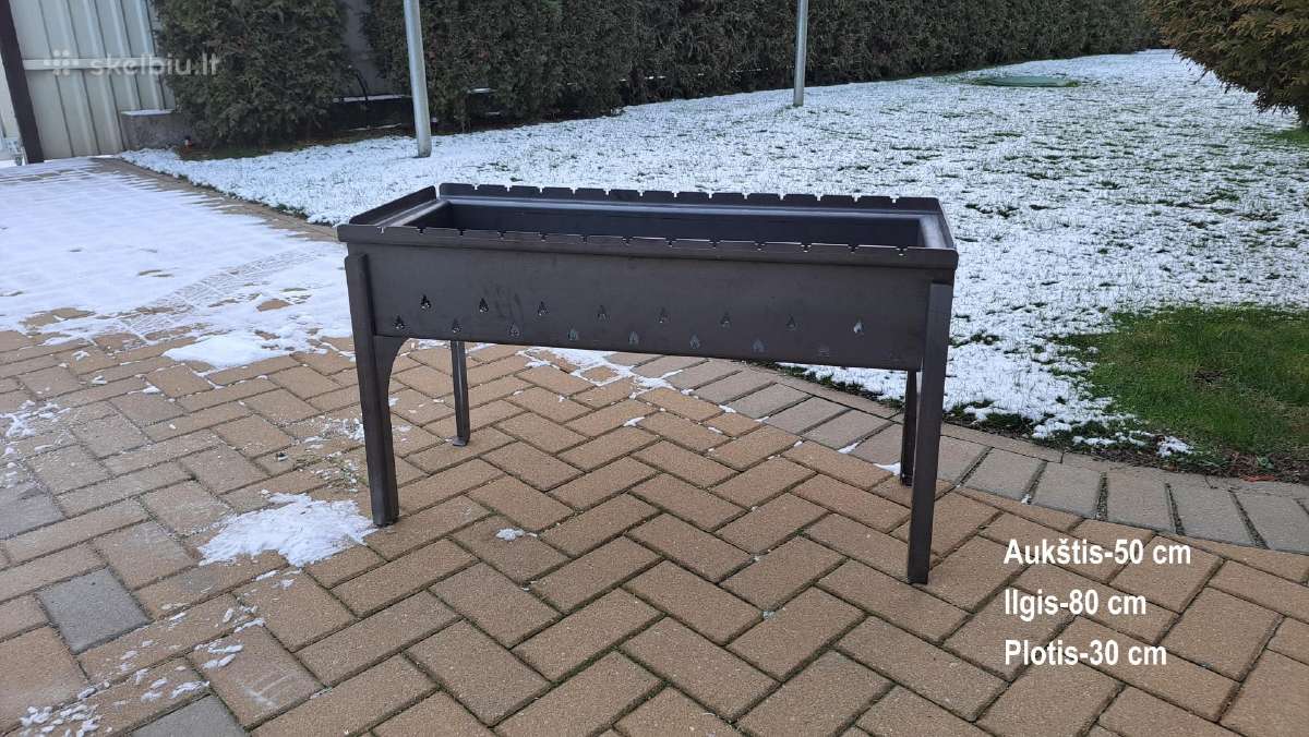 Išardoma šašlykinė 50x80x30 Storis 4mm