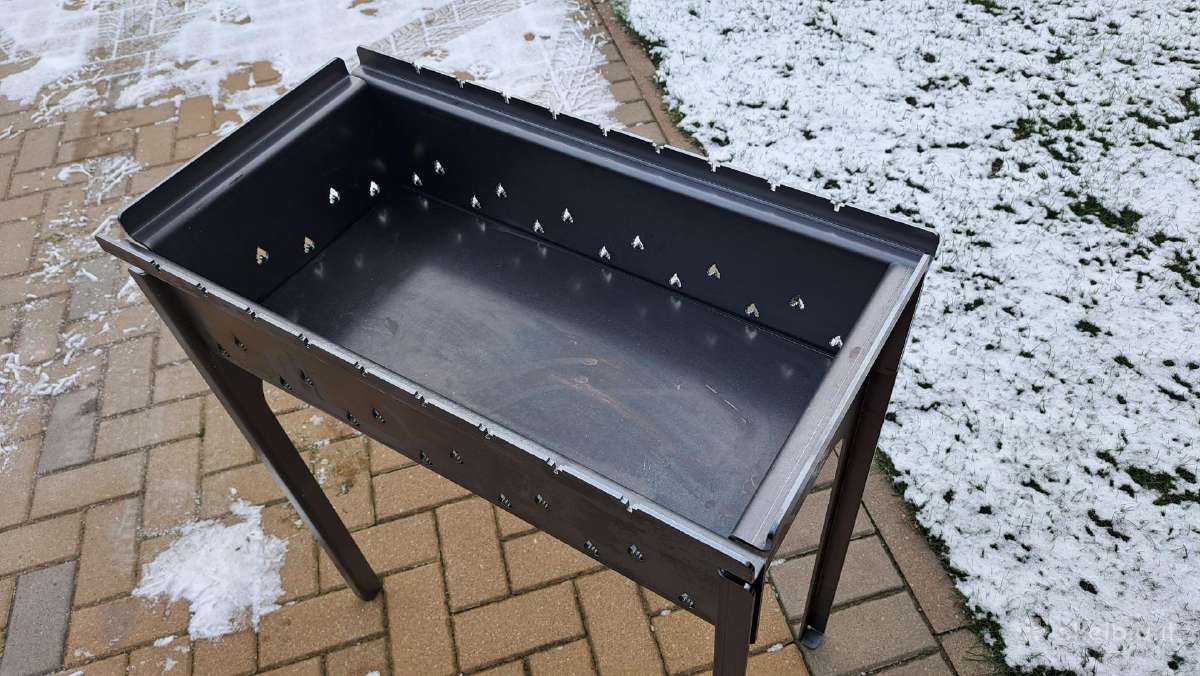 Išardoma šašlykinė 80x60x30 Storis 4mm - nuotraukos Nr. 2