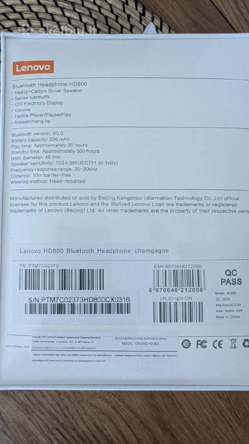 Lenovo ausines - nuotraukos Nr. 2