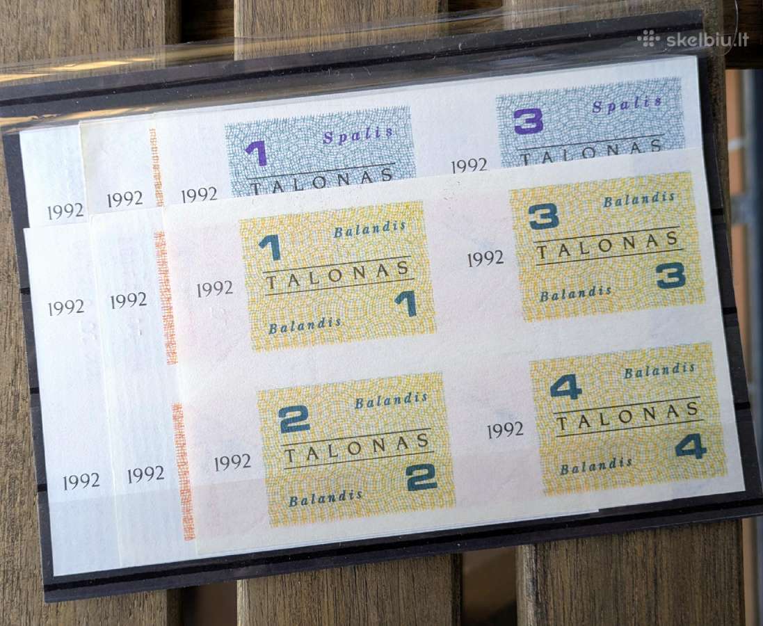 Litai, centai - banknotai nuo 1922 m - nuotraukos Nr. 2