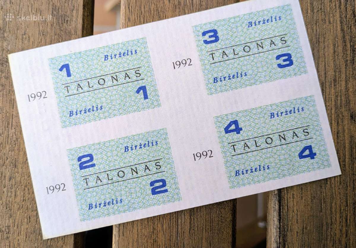 Litai, centai - banknotai nuo 1922 m - nuotraukos Nr. 3