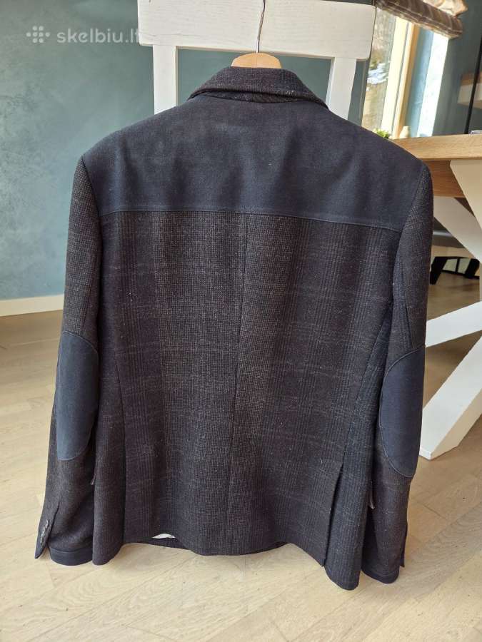 Zara Man švarkas puspaltis tweed - nuotraukos Nr. 2