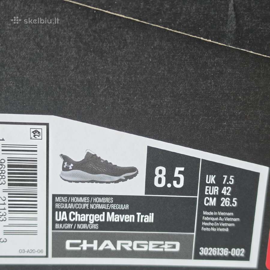 Bėgimo sportbačiai 42 dydžio Under Armour - nuotraukos Nr. 14