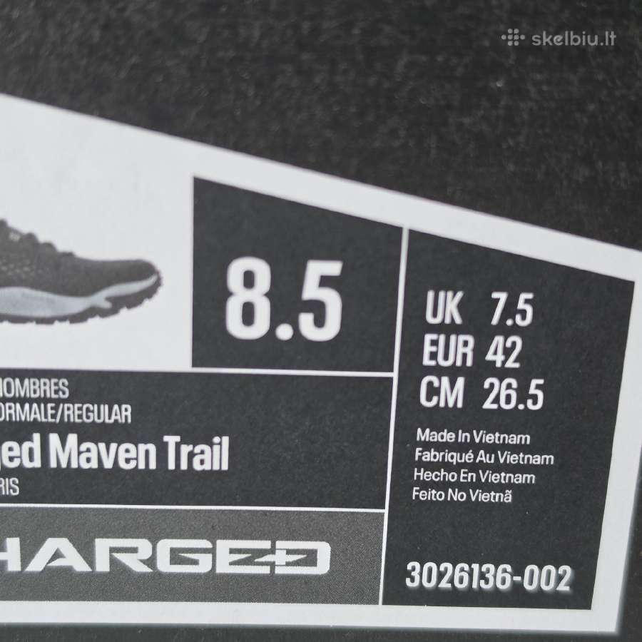 Bėgimo sportbačiai 42 dydžio Under Armour - nuotraukos Nr. 16