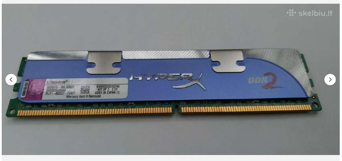 Kingston RAM Khx8500ad2k2/4G
