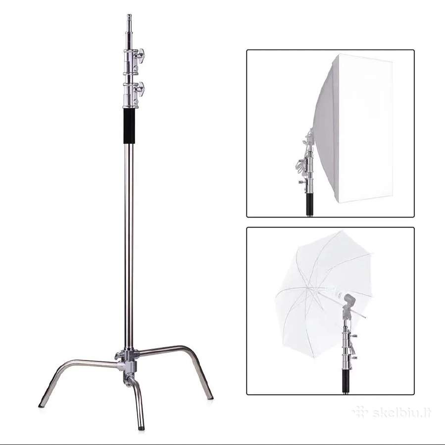 Profesionalus C-stand stovas su ratukais - nuotraukos Nr. 9