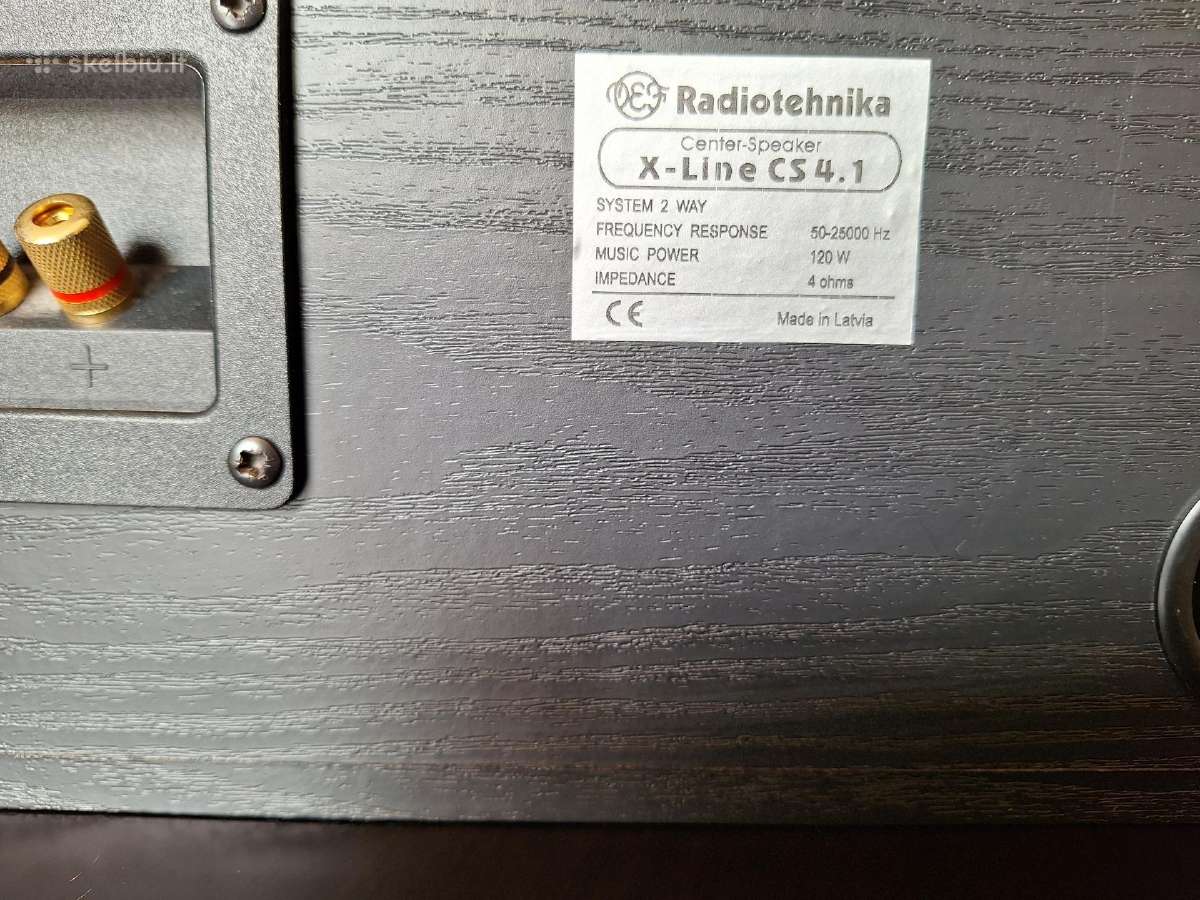 Centrinė kolonėlė Radiotehnika X-line Cs 4.1 - nuotraukos Nr. 6