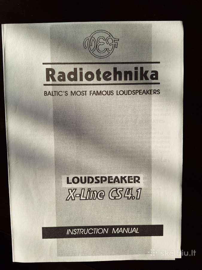 Centrinė kolonėlė Radiotehnika X-line Cs 4.1 - nuotraukos Nr. 7
