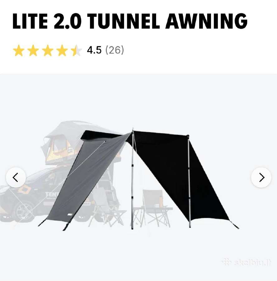 Akcija-stogo palapinė bagažinė Tentbox Lite - nuotraukos Nr. 7