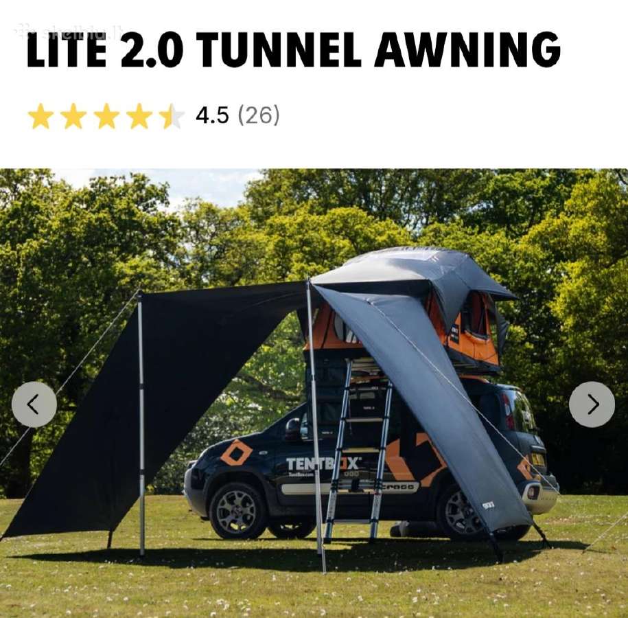 Akcija-stogo palapinė bagažinė Tentbox Lite - nuotraukos Nr. 6