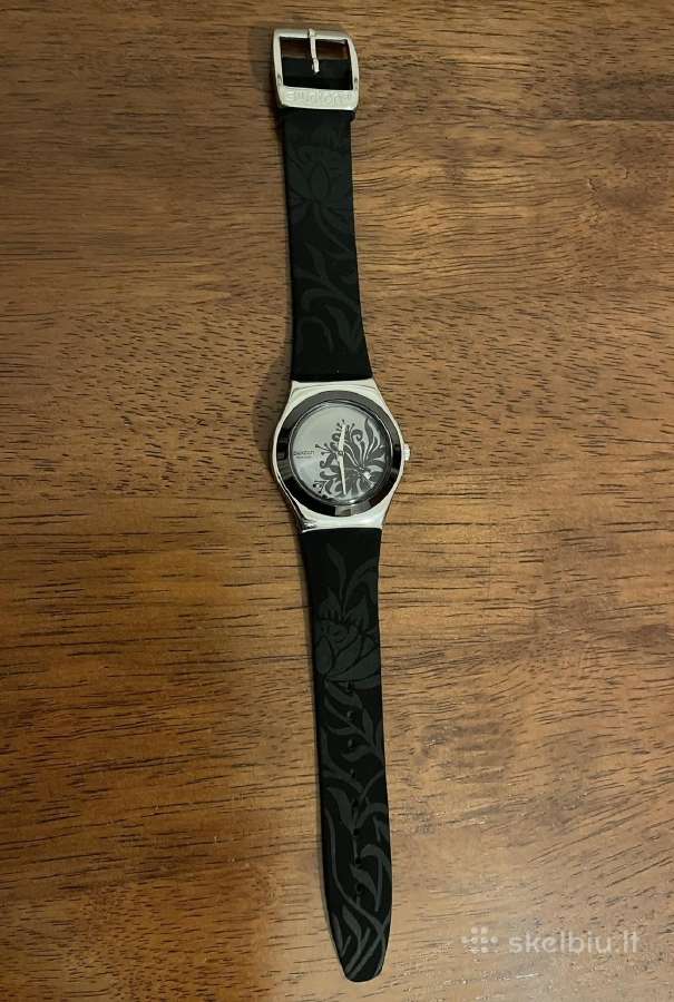 Swatch laikrodis odiniu dirželiu
