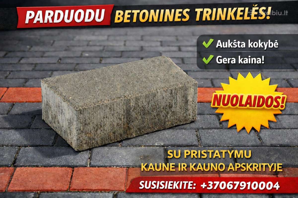 Geromis kainomis trinkelės Kaune