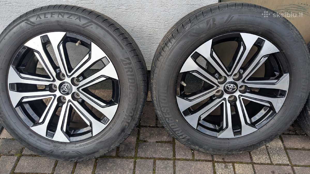 Originalūs Toyota Rav4 R18 ratlankiai su vasarinėm - nuotraukos Nr. 3
