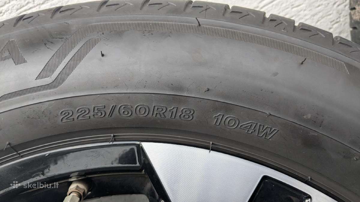 Originalūs Toyota Rav4 R18 ratlankiai su vasarinėm - nuotraukos Nr. 4