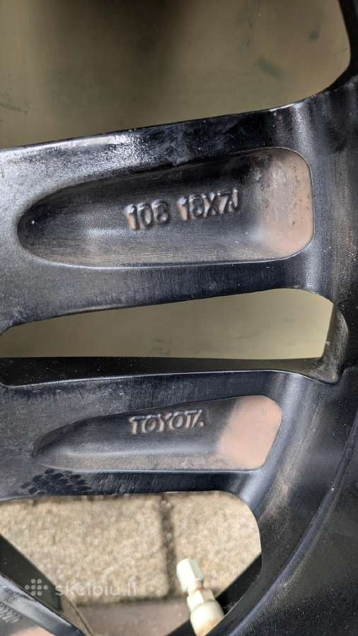 Originalūs Toyota Rav4 R18 ratlankiai su vasarinėm - nuotraukos Nr. 6