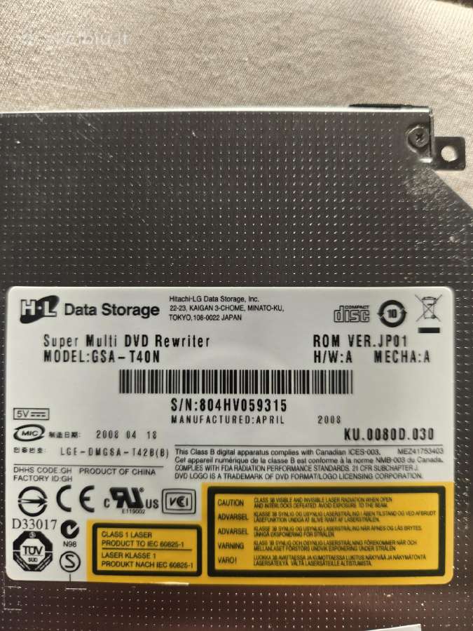 Laptop CD grotuvas - nuotraukos Nr. 2