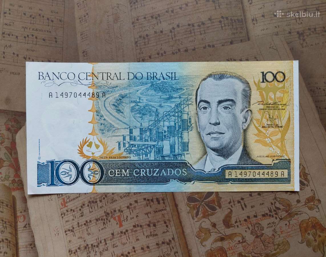 100 cruzados 1980 Braziljia unc