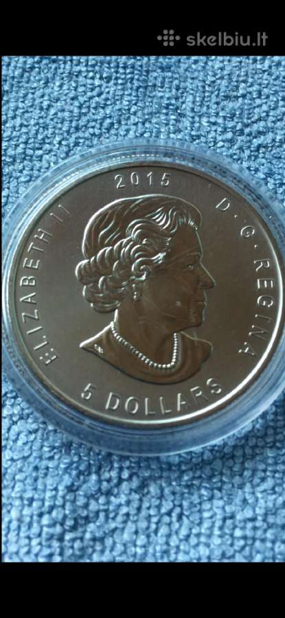 Moneta Canada 2015m. 5 dollars, sidabras(.999) - nuotraukos Nr. 2