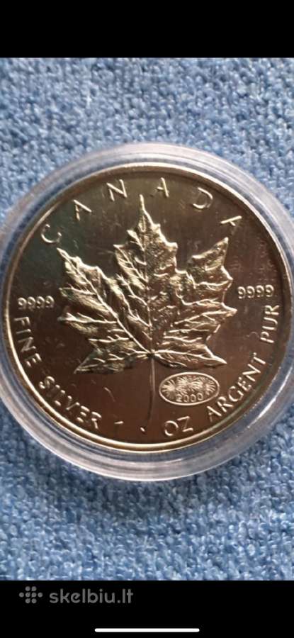Moneta Canada 2000m. 5 dollars, sidabras(.999)