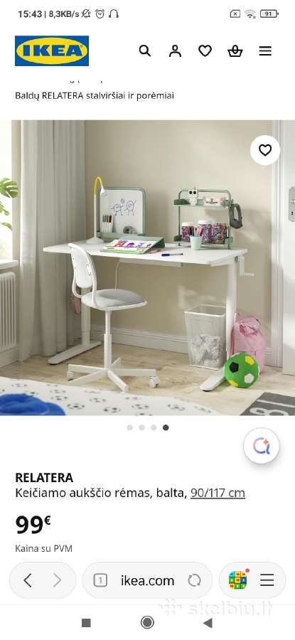 Keičiančios aukščio stalo rėmas - nuotraukos Nr. 4