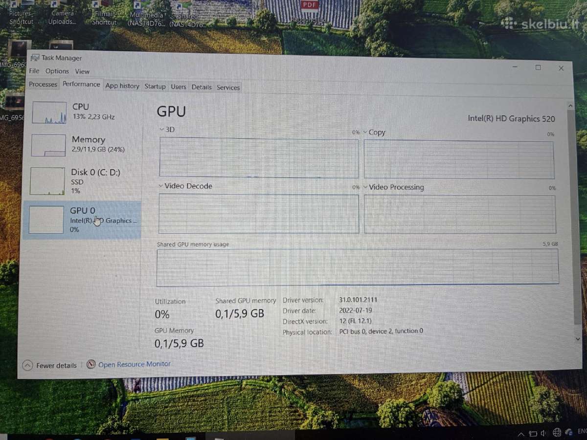 Hp Elitebook 820 G3 (su defektu). 12 GB/500 GB M2 - nuotraukos Nr. 6