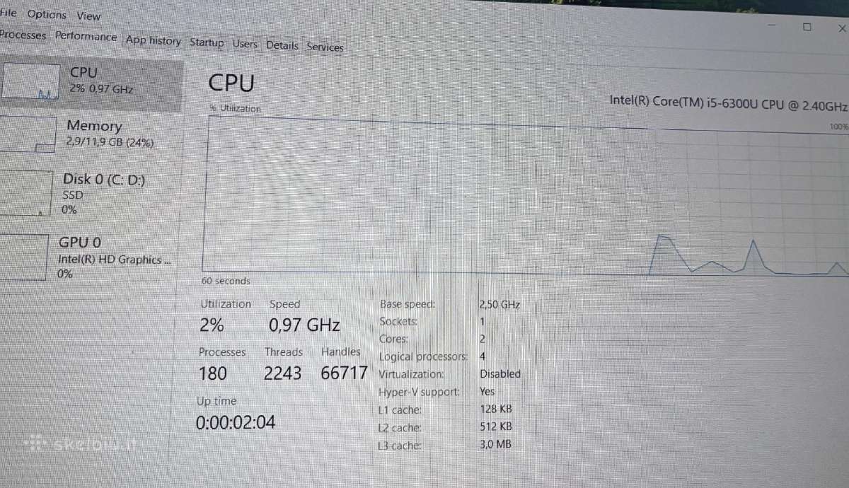 Hp Elitebook 820 G3 (su defektu). 12 GB/500 GB M2 - nuotraukos Nr. 7
