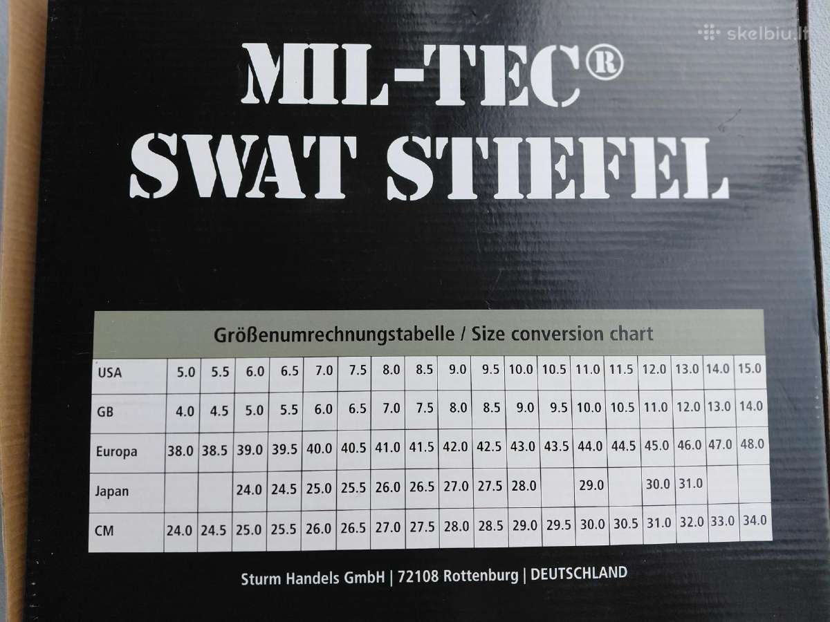 Mil-tec Swat taktiniai batai 41 ir 42 dydžiai - nuotraukos Nr. 5