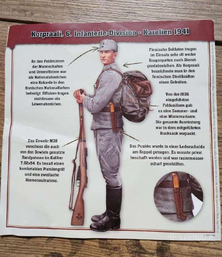 Suomijos armijos „puukko“ peilis - nuotraukos Nr. 14