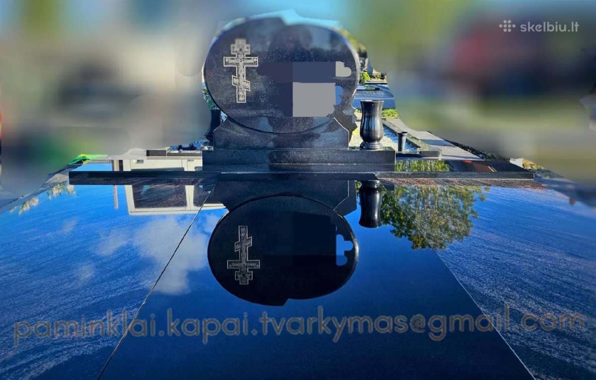 Paminklu gamyba, dengimas plokštėmis,plytelių klij - nuotraukos Nr. 2