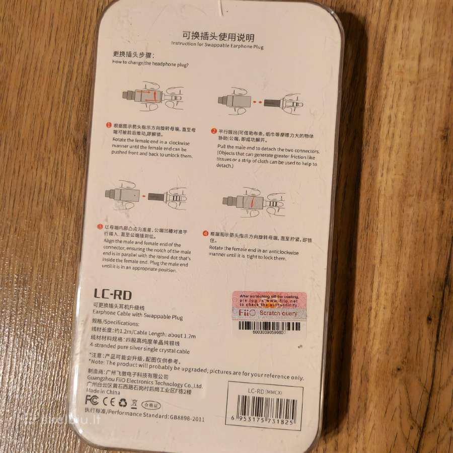 Ausinės Fiio Fa7 + Lc-rd in-ear, komfortiškiausios - nuotraukos Nr. 7