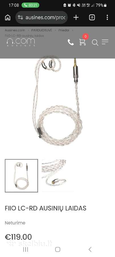 Ausinės Fiio Fa7 + Lc-rd in-ear, komfortiškiausios - nuotraukos Nr. 9
