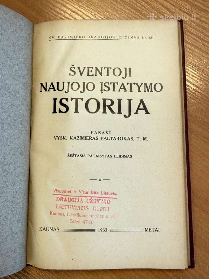 Šventoji Naujojo įstatymo istorija 1932m. - nuotraukos Nr. 3