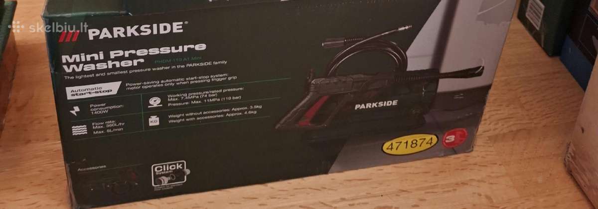 Parkside karcher aukšto slėgio plovykla