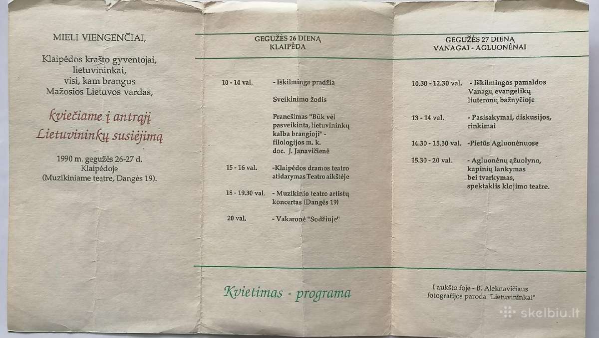 Kvietimas į II Lietuvininkų susiėjimą - nuotraukos Nr. 3
