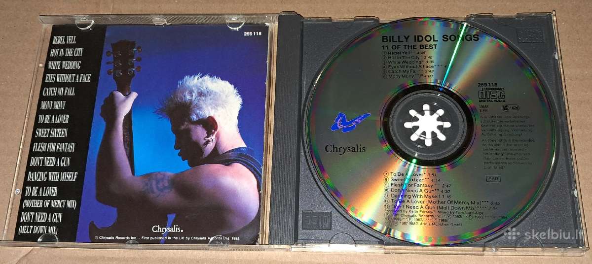 Billy Idol - 11 Of The Best (Audio CD) - nuotraukos Nr. 3