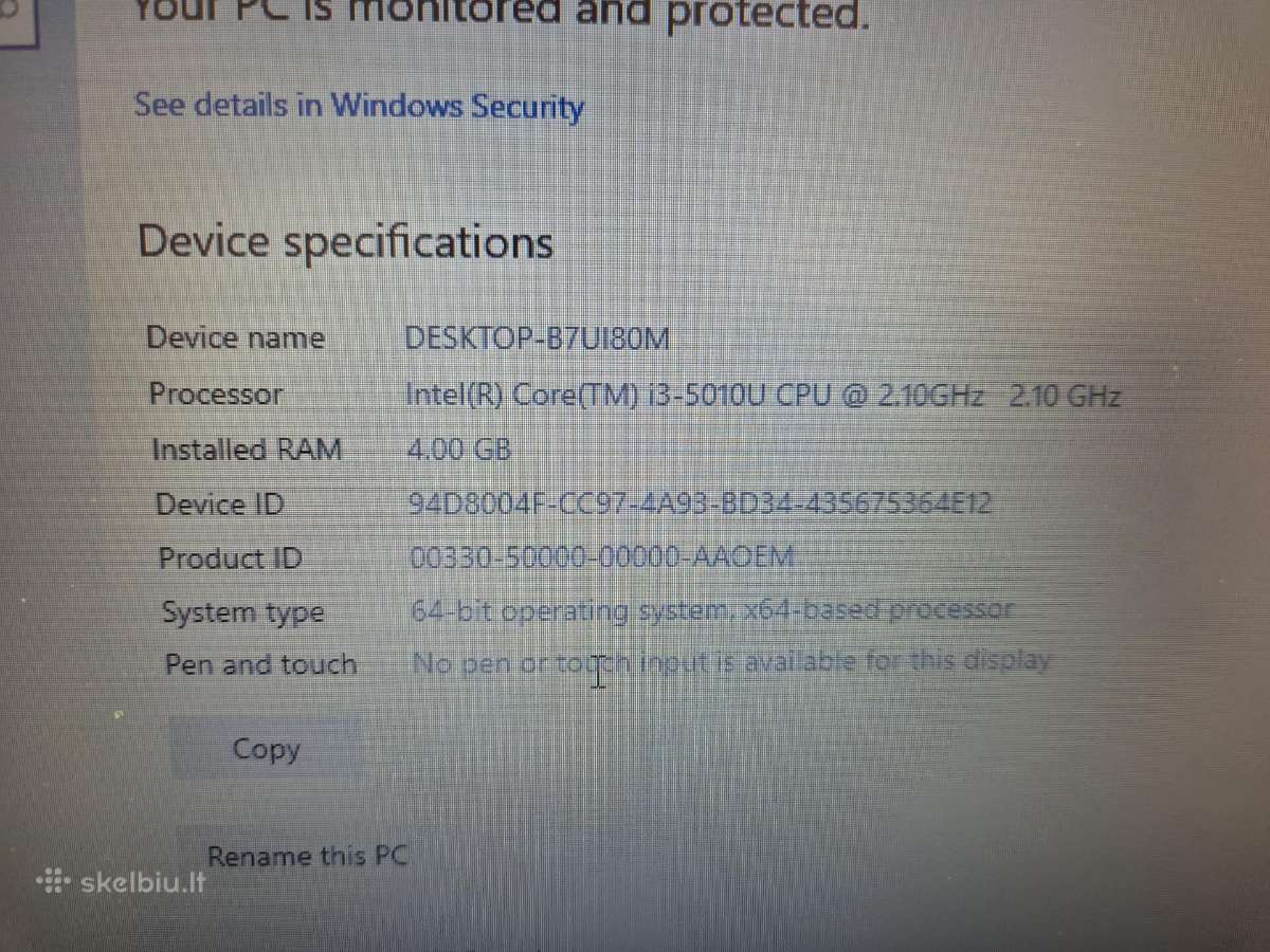 Lenovo B50-80 nešiojamas kompiuteris - nuotraukos Nr. 4
