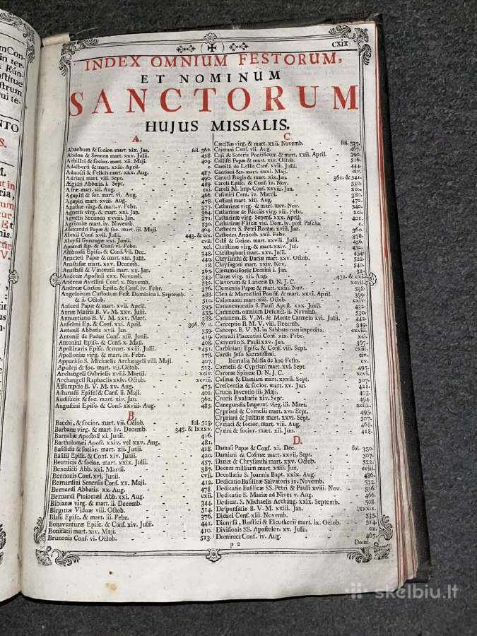 Sena religinė knyga „Missale Romanum“ 1774 m. - nuotraukos Nr. 4