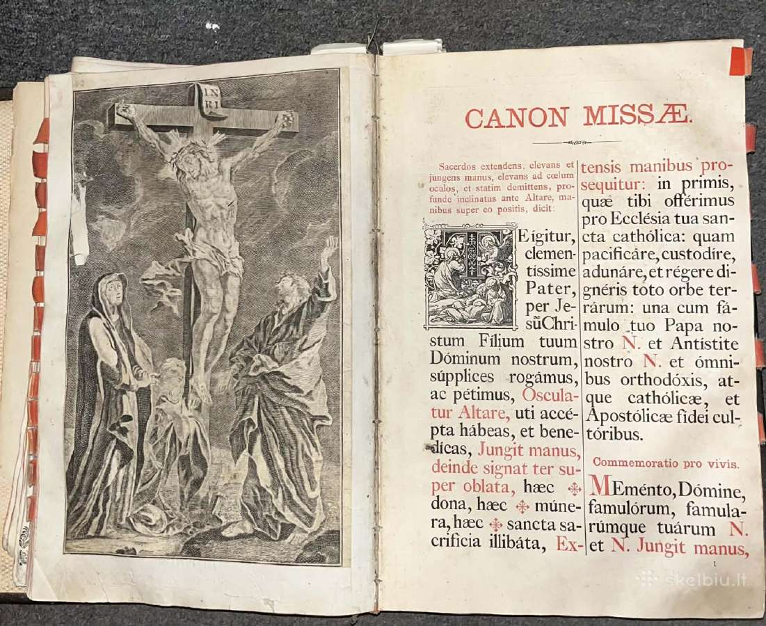 Sena religinė knyga „Missale Romanum“ 1774 m. - nuotraukos Nr. 5