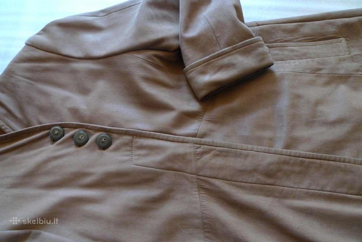 Itališkas natūralios odos lietpaltis puikus - nuotraukos Nr. 4
