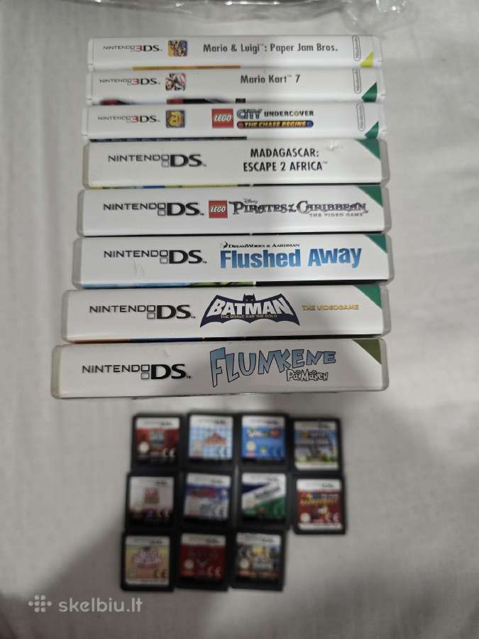 3ds ir DS žaidimai.