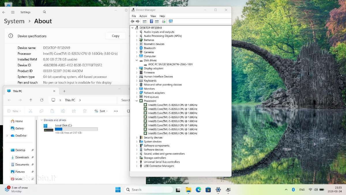Lenovo Thinkpad X1 Carbon i5 8gb 256 SSD - nuotraukos Nr. 8