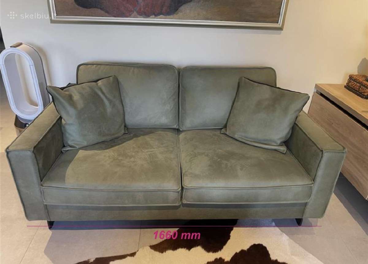 Idealios būklės dvivietė sofa