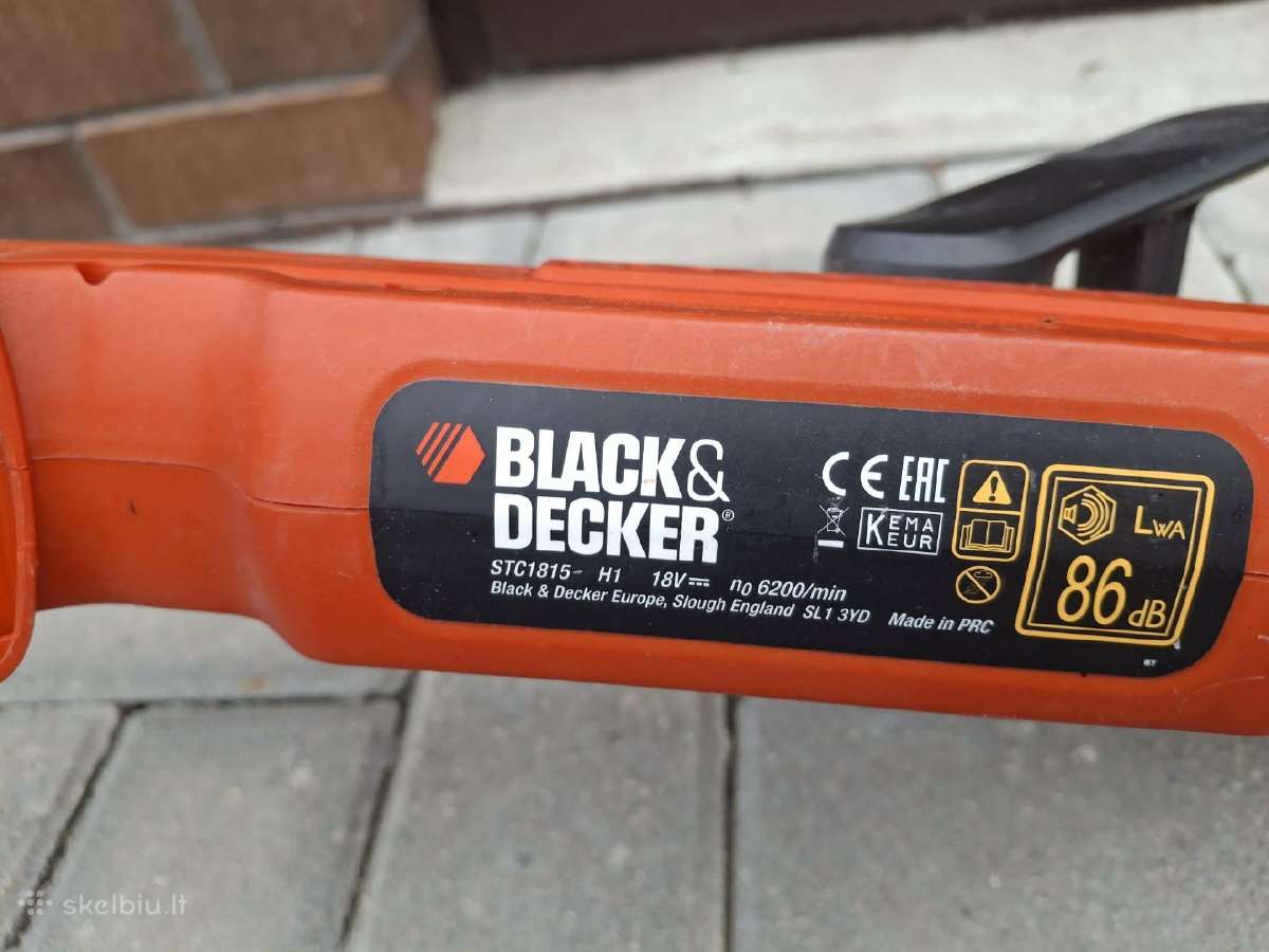 Akumuliatorinis trimeris Black&decker - nuotraukos Nr. 3