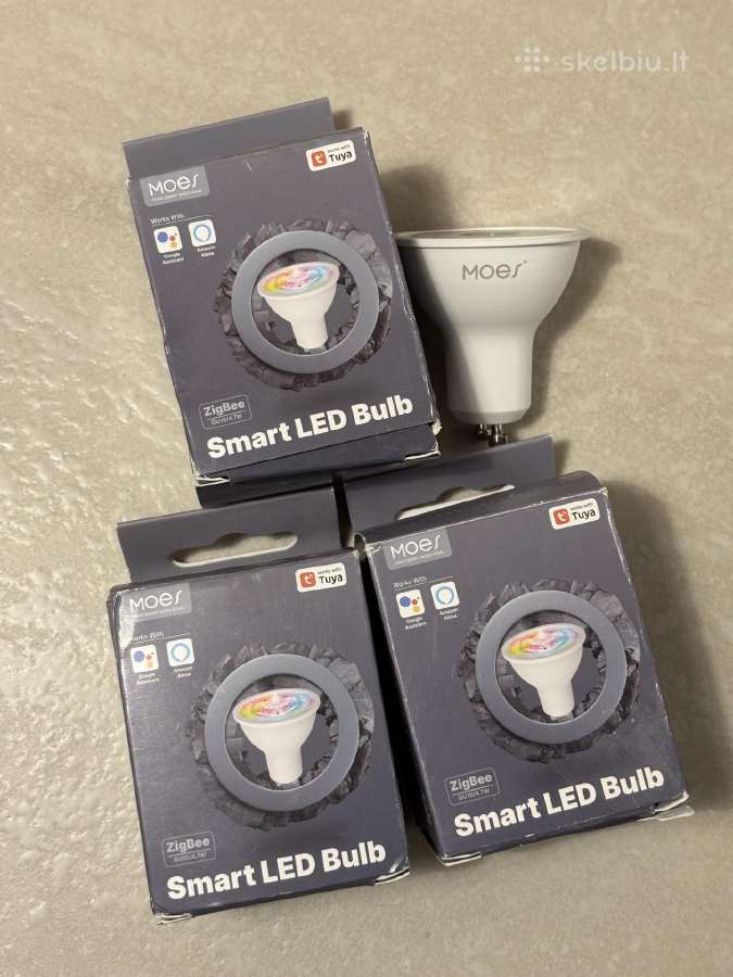 Moes Smart Zigbee lemputė Gu10 (x3)