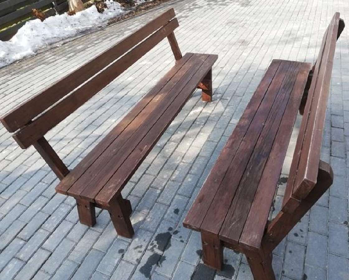 Lauko stalas ir 2 suolai - nuotraukos Nr. 5