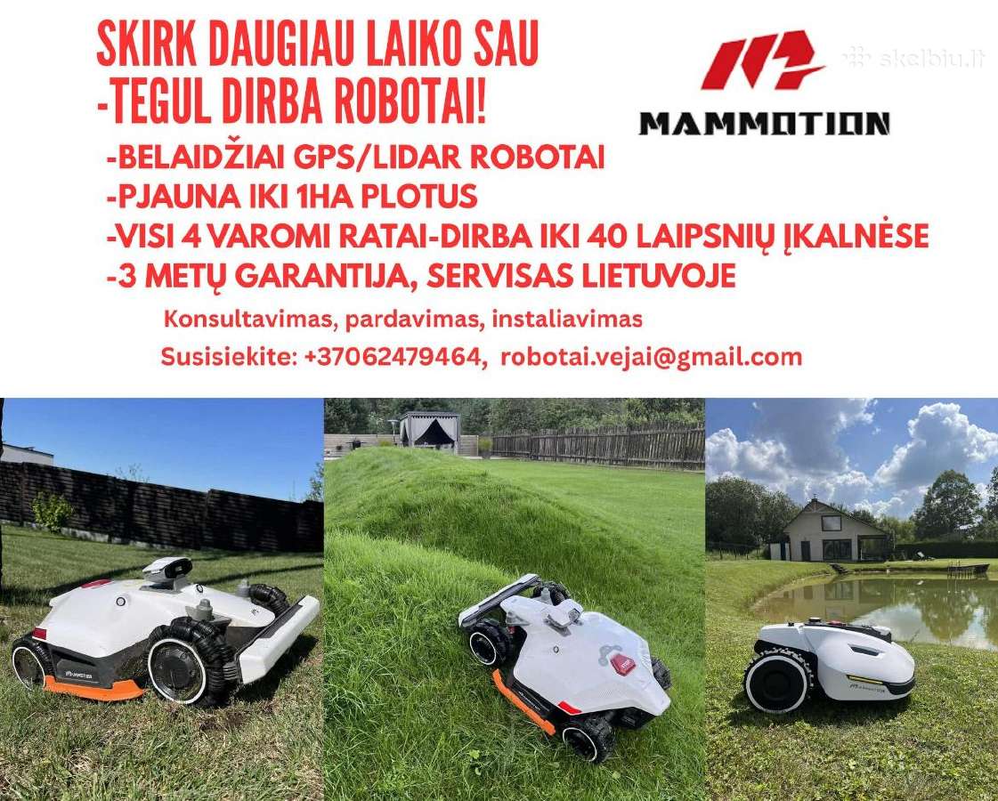 Mammotion Luba 3 Awd robotai vejapjovės. Turime. - nuotraukos Nr. 4