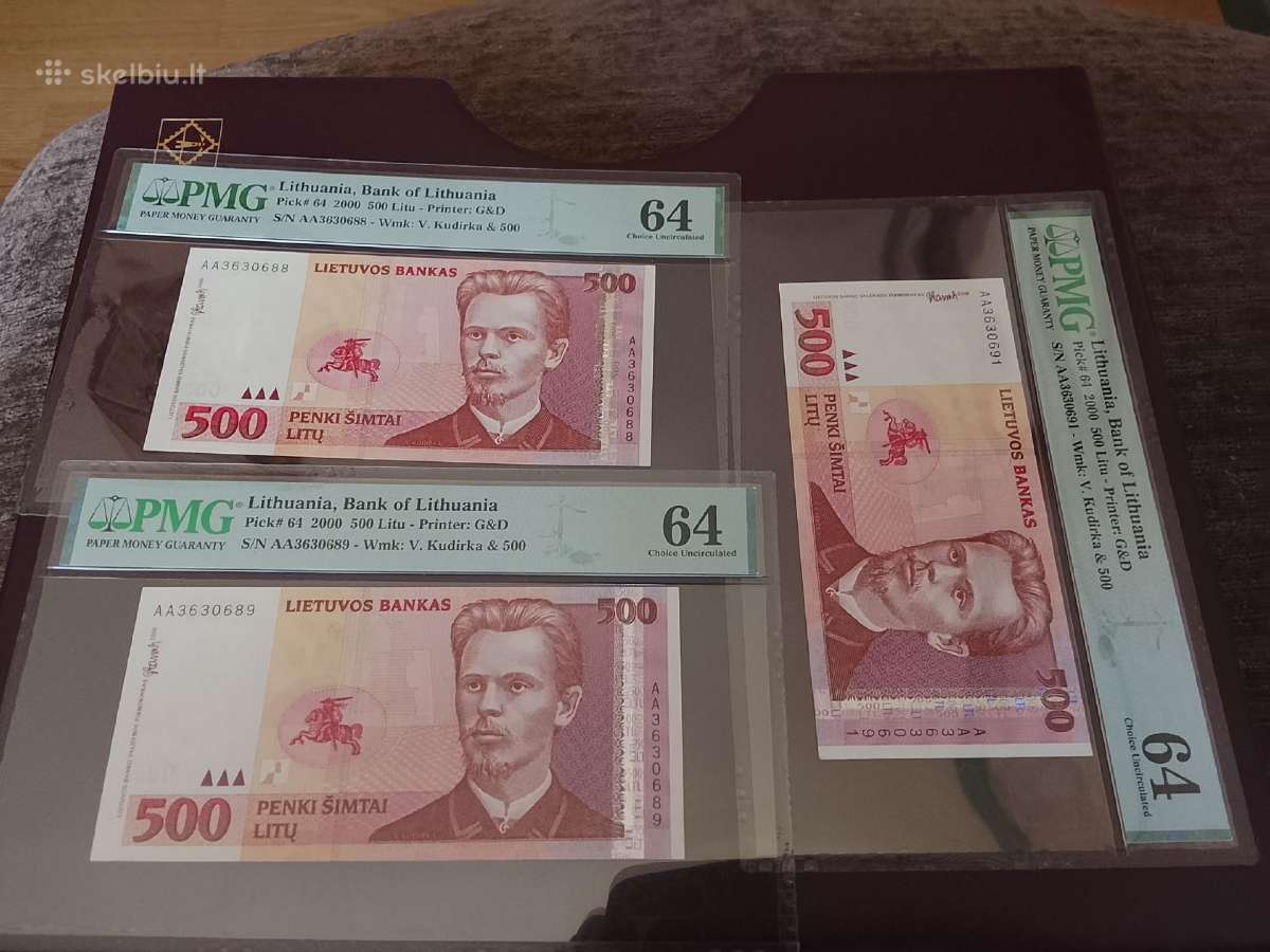 500 litų 2000m.
