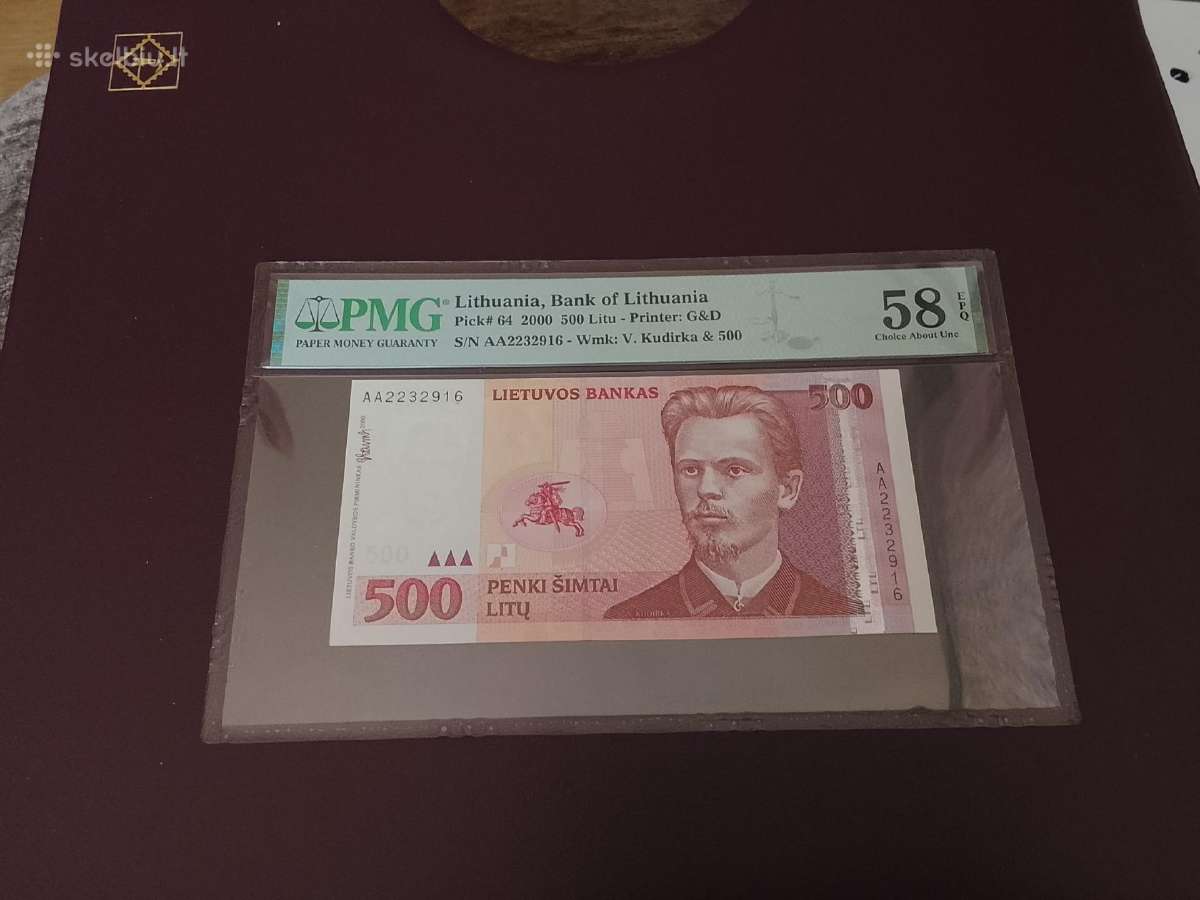 500 litų 2000m.