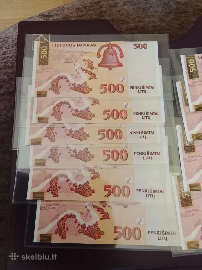 500 litų 2000m. Unc - nuotraukos Nr. 4